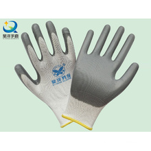 En388 Полиэфирная оболочка с покрытием из нитрила Защитные рабочие перчатки для обеспечения безопасности (N6007)